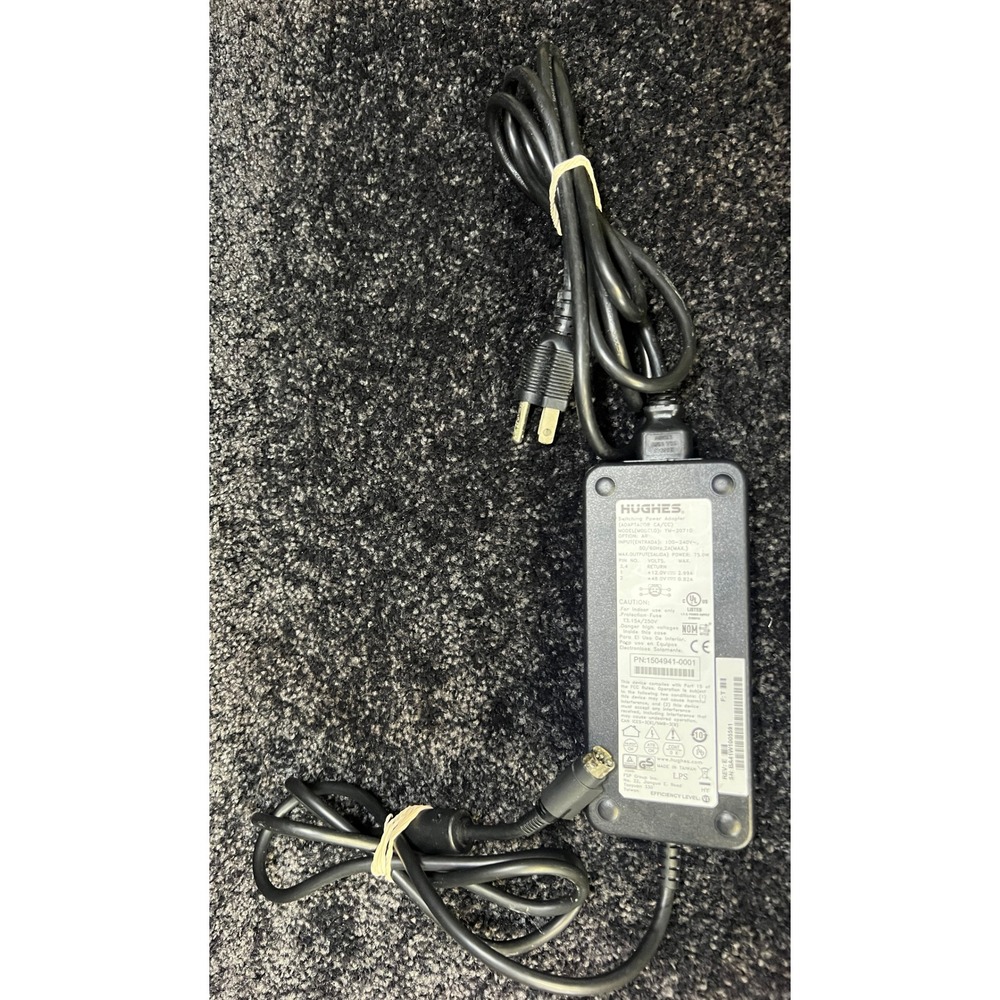 Hughes Switching Power‎ Adapter Model YM-2071D 4 PIN 12v /2.99A 48V/0.82A
